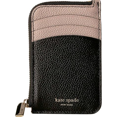 kate spade new york women's margaux zip card holder|kate spade leather card holder.